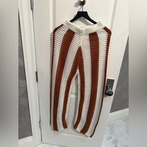 Striped Crochet Pants & Top